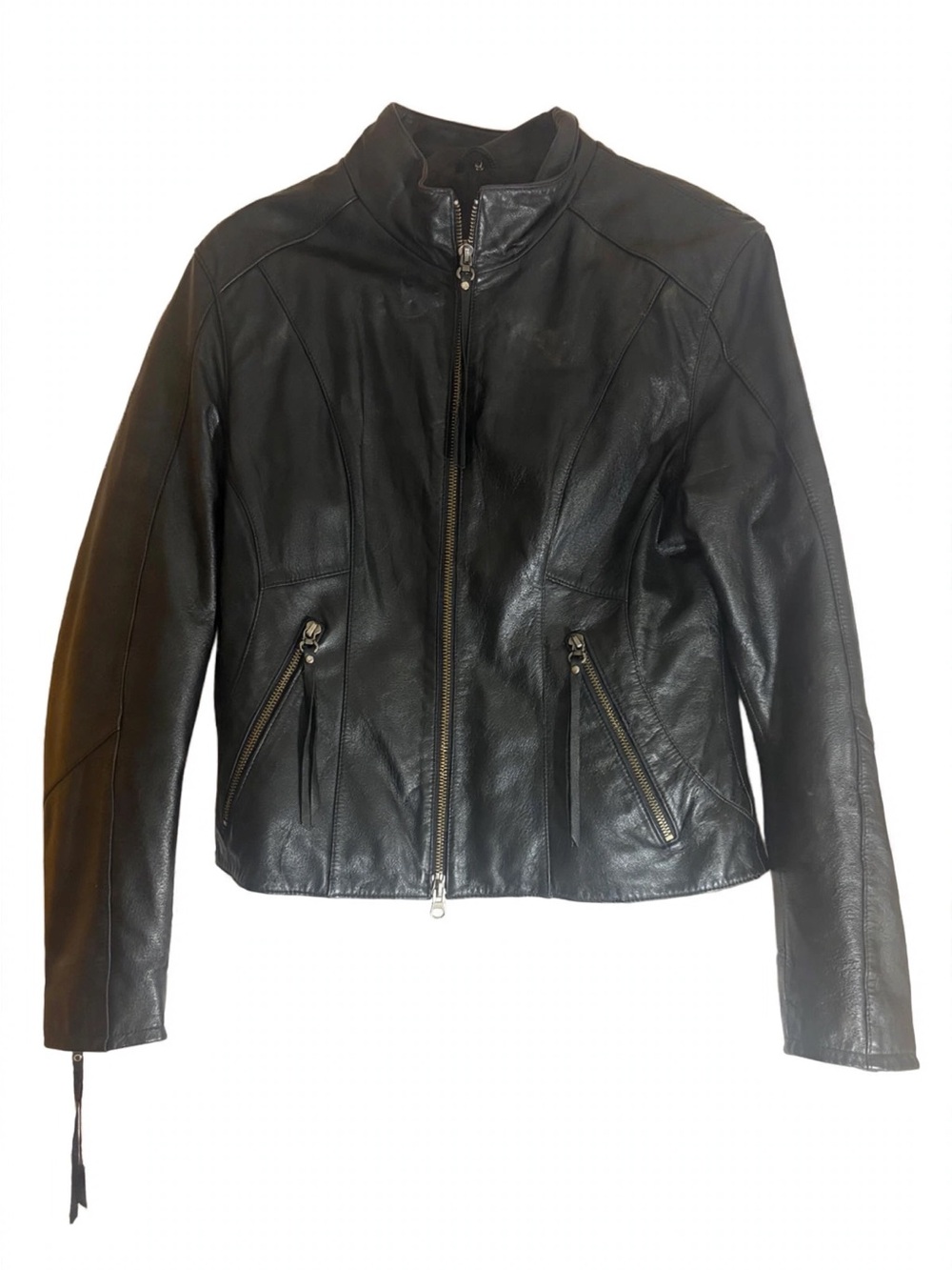 Harley-Davidson Black Women's Leather Zip Jacket